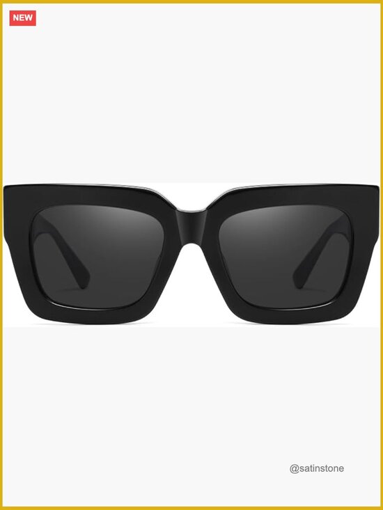 Trendy Square Polarized Sunglasses for Women – UV400 TAC Acetate Frame main image 6